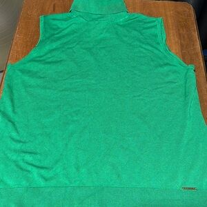 Anne Klein Green Sleeveless Turtleneck Top Sz XL